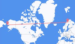 Loty z Nome, Stany Zjednoczone do Kiruny, Szwecja