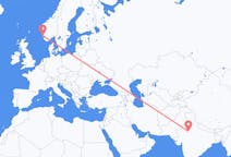 Flights from Jaipur, India to Haugesund, Norway