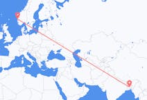 Flyrejser fra Dhaka, Bangladesh til Bergen, Norge