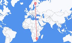 Flyreiser fra Margate, KwaZulu-Natal, Sør-Afrika til Jyväskylä, Finland