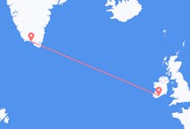 Flyrejser fra Qaqortoq, Grønland til Kork, Irland