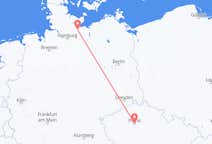 Flyrejser fra Lübeck, Tyskland til Prag, Tjekkiet