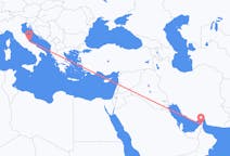 Flights from Ras al-Khaimah, United Arab Emirates to Pescara, Italy