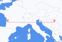 Flyg från Belgrad, Serbien till Bordeaux, Frankrike