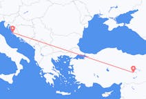 Рейсы из Малатьи, Турция в Задар, Хорватия