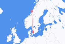 Flights from Namsos, Norway to Copenhagen, Denmark