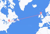 Flug frá Ottawa, Kanada til Glasgow, Skotlandi