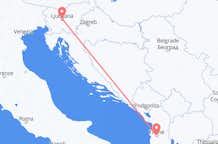 Flyreiser fra Ljubljana, til Tirana