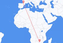 Flyg från Bulawayo, Zimbabwe till Lourdes (kommun i Brasilien, São Paulo, lat -20,94, long -50,24), Frankrike