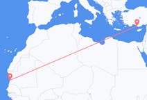 Flyg från Nouakchott till Gazipaşa