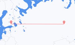 Fly fra Khanty-Mansiysk til Villmanstrand
