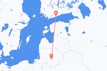 Flyreiser fra Helsingfors, Finland til Kaunas, Litauen