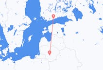 Flyg från Helsingfors, Finland till Kaunas, Litauen