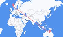 Flyreiser fra Mount Isa (Queensland), til Bergen