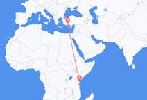 Flights from Ukunda, Kenya to Antalya, Turkey