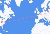 美国出发地 阿什维尔飞往美国目的地 华沙的航班
