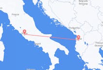 Vols de Tirana, Albanie pour Rome, Italie