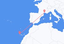 Fly fra Santa Cruz de La Palma til Montpellier