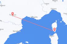 Vluchten van Figari, Frankrijk naar Toulouse, Frankrijk