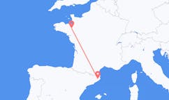 Vluchten van Gerona naar Rennes