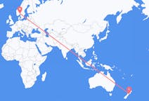 Flyg från Wellington, Nya Zeeland till Oslo, Norge