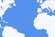Flüge von Georgetown, Guyana nach Valencia, Spanien