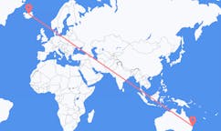 Flyreiser fra Ballina, Australia til Akureyri, Island
