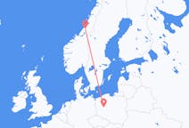 Flyg från Namsos till Poznań