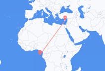 Flights from São Tomé to Larnaca