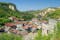 Photo of aerial view of ancient town of Melnik, Bulgaria.
