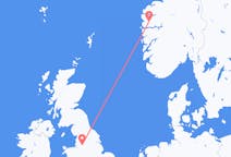 Fly fra Førde i Sunnfjord til Manchester