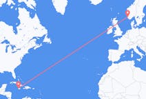出发地 牙买加蒙特哥貝目的地 挪威斯塔万格的航班