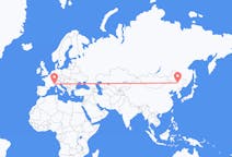 Flyg från Harbin, Kina till Turin, Italien