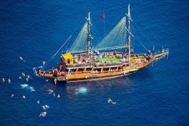 Full-Day Pirate Boat Tour with Lunch and Foam Party in Antalya 
