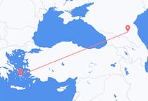 Fly fra Grosnij til Naxos