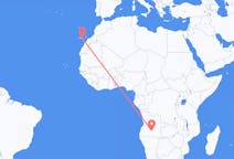 Vluchten van Menongue, Angola naar Las Palmas (ort i Mexiko, Veracruz, Tihuatlán), Spanje
