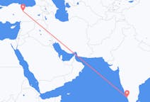 出发地 印度出发地 科泽科德目的地 土耳其錫瓦斯的航班