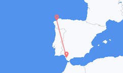 Flyg från Jerez de la Frontera till A Coruña