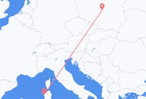 Flyg från Alghero, Italien till Lodz, Polen