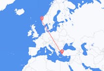 Flyreiser fra Samos, Hellas til Bergen, Norge