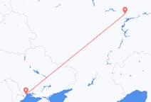 Vluchten van Kazan, Rusland naar Odessa, Oekraïne