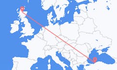 Flyreiser fra Zonguldak, til Inverness
