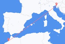 Flyreiser fra Rabat, Marokko til Trieste, Italia