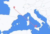 出发地 法国出发地 利摩日目的地 意大利巴勒莫的航班