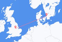 Flyreiser fra Ängelholm, Sverige til Nottingham, England