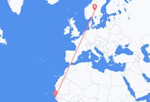 Flyreiser fra Banjul, Gambia til Rörbäcksnäs, Sverige