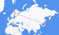 Flights from Akita, Japan to Arvidsjaur, Sweden