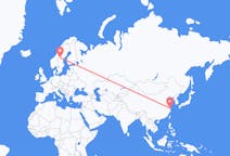 Flights from Shanghai to Östersund