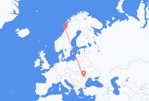 Flights from Mosjøen, Norway to Bacău, Romania