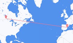 Voli da Winnipeg, Canada, a Castellón de la Plana, Canada